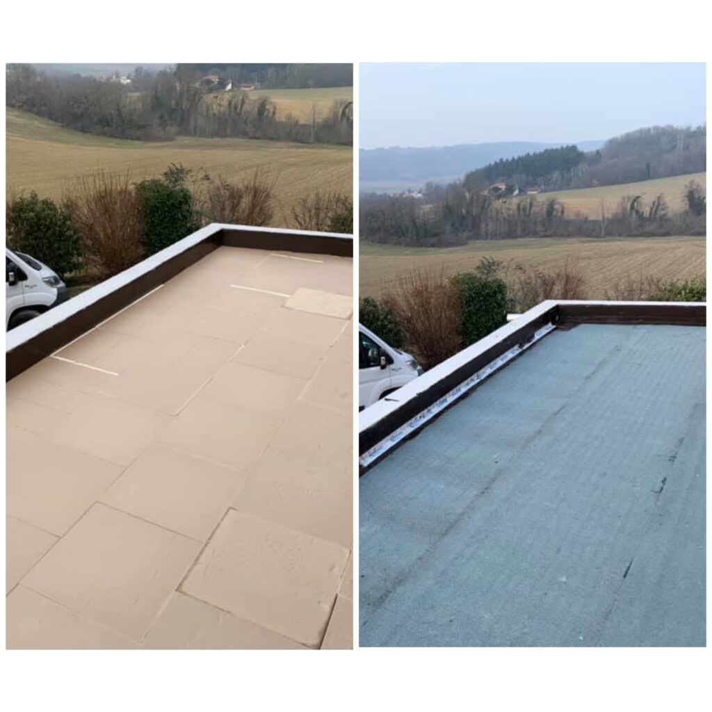 Étanchéité toit terrasse à pertuis